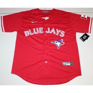 MLB Canada Day Toronto Blue Jays Vladimir Guerrero Jr Sewn #27 Jersey Medium NWT